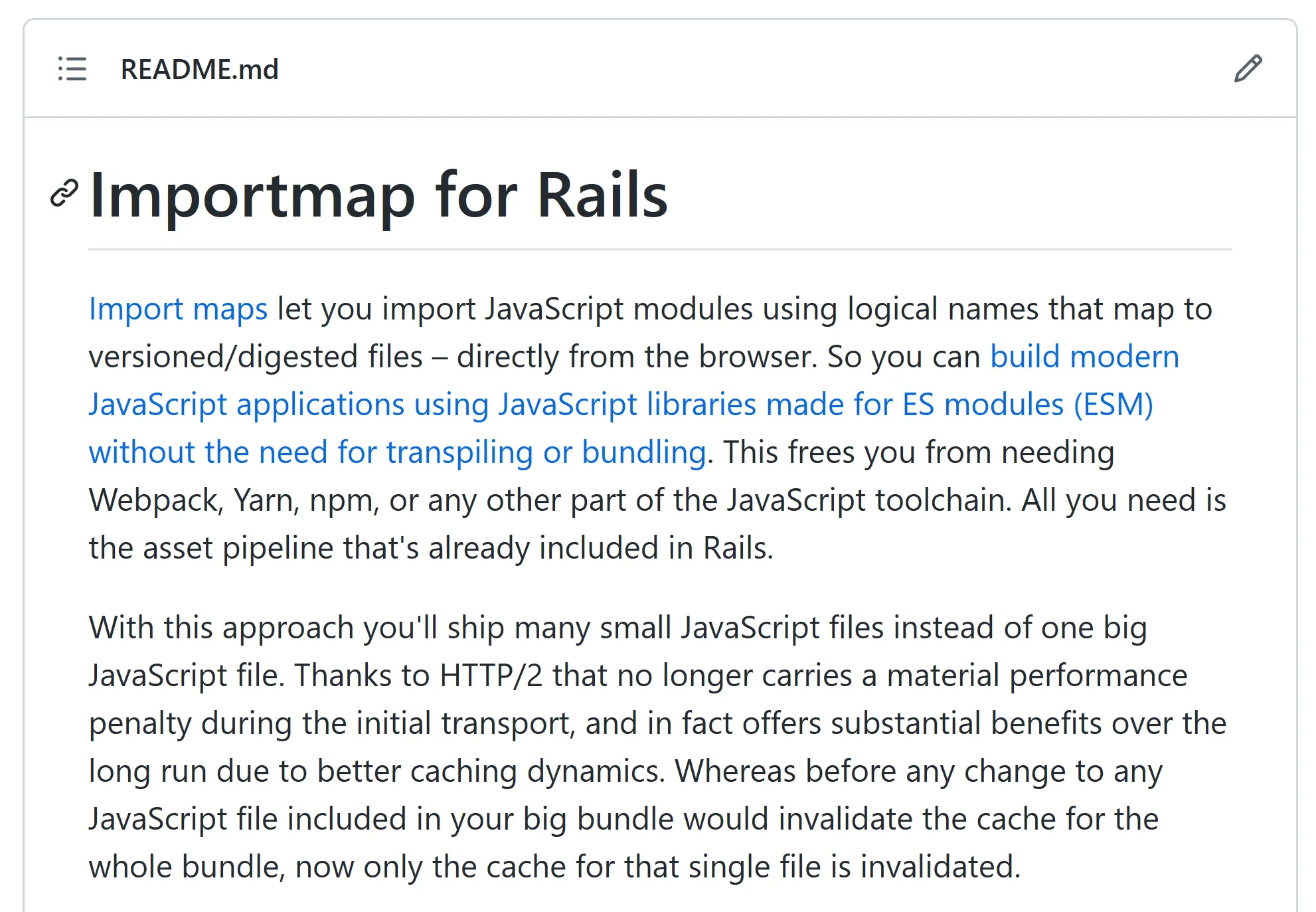 import-map readme screenshot on GitHub